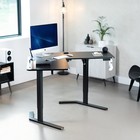 Vivo Black 55 X 55 In Corner Standing Desk  Deske1l110b