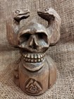 Odin Figurine  Odin Wooden Statue Hand Carved Norse God Figurine Mythology Decor