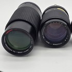 -4 Lens Lot - Minolta Md Lens 50mm   135mm   80-200mm Read