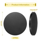 4pcs Cake Boards  6 Inch Round Cake Drum Circle Cake Base Black