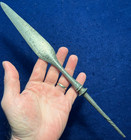 Antique Hand Forged Iron Spear Head Indonesia Philippines Java Tombak
