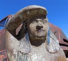 Cigar Store Indian Folk Art  Tobacco Store Wood American Indian Chief Statue A13