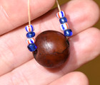 Ancient Carnelian Agate Tribal Stone Round Bead Excavated Mali  African Trade