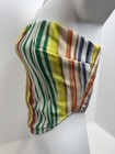 Tiger Mist Strapless Multicolor Stripe Handkerchief-style Hem Tube Top
