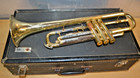 Vintage Conn   director   Trumpet W mouthpiece  Mutes And Case Shooting Stars