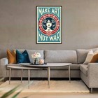 Shepard Fairey Obey Blue Make Art Not War 24x36 Signed Offset Lithograph