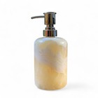 Bathroom Set In Cloudy Onyx Glass Soap Dispenser Accessories Marble Set