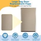 2 Pack Pac11-11039 For Pet Safe Door Replacement Flaps Dog And Cat  Large 