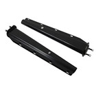 2 Pcs 2 5  Semi Truck Spring Loaded Mud Flap Hangers Black Steel Straight 30 