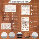 1 3  1 2  3 4  1  2 Inch Letter Stencils For Painting  28 Pack Reusable Plast   