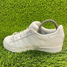 Adidas Originals Superstar Boys Size 4 5y White Walking Casual Shoes Sneakers
