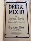 Vintage Cocktail Book Drink Mix-in By Samuel James 1969 