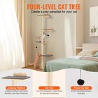 Wall Mounted Cat Shelves Tree With Platform Tree-shaped Cat Furniture Set
