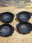 Set Of 4 Antique Cast Iron Sea Shell Nut Covers For A Gas Station Pump