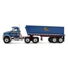 2025 First Gear 1 34  sid Kamp  Blue Mack Granite Semi Truck   Dump Trailer Nib 
