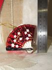 Folding Fan Glass Blown Ornaments For Christmas Tree 