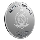 2025 2 Dollar Silver Coin    little Silver Angel        Collectible Gift With Diamond