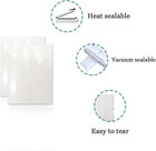 Pabck 100 Pcs 8 7mil Thicken Mylar Vacuum Sealed Bags Foil Storage Pouch