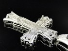 1 20ct Real Moissanite Passes Tester 925 Sterling Silver Large Cross Pendant