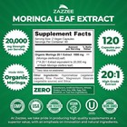 Organic Moringa 20 1 Extract  20 000 Mg Strength  120 Vegan Capsules  Kosher