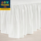 Ruffle Crib Skirt  16  Drop  White