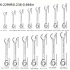 12 Point Metric Ratchet Wrench Combination Spanner Tool Pick Size 8mm To 19mm