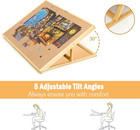 1500 Piece Tilting Jigsaw Puzzle Board With Wooden Cover Adjustable Puzzle B   