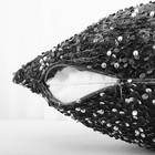  Velvet Pillow Covers 20x20-inch Set Of 1 Sequin 20  X 20   pack Of 1  Black
