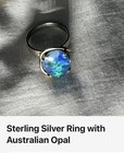 Opal Sterling Silver Ring