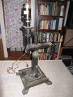 Microscope Antique With Light Early 1900 s Missing Part No Name