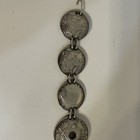 Vintage 1943 Real Silver Coin 6 5    Bracelet Australia New Guinea Ww2 Trench Art