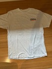O neill Brand Standard Fit White Short Sleeve T-shirt Wave Design Size Large