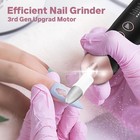 Electric Nail File Kit  Rechargeable Professional Manicure Pedicure Kit  5 Sp   