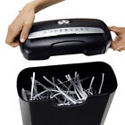 Commercial Cross-cut Paper Shredder  Heavy Duty 6 Sheet Shreds Paper card staple