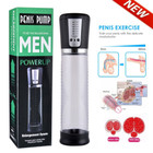 Vacuum Electric Penis Pump Digital Rechargeable Male Men Penis Enlarger Growth