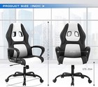 Ergonomic Gaming Computer Chair Swivel Office Desk Chair Executive Chair White