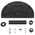 21lbs Half Round Patio Umbrella Base Outdoor Decorative Resin Parasol Stand Hold