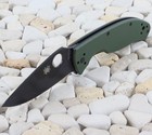 Spyderco Tenacious Green G10 Linerlock Folding Pocket Knife Black Blade