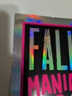 Fall Out Boy Mania Tour 2017 Holographic    surfing Llama    Poster Rare