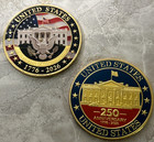 2 Pcs 250th Anniversary United States Of America 1776-2026 Commemorative Coins