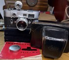 Leica M5 Silver Camera W  Leitz Summicron 50mm F 2 Lens Finder Goggles Outfit