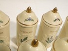 Vintage 1992 The Lenox Spice Garden Fine Porcelain Jars With Lids Lot Of 18