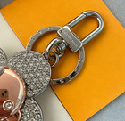 Cute Flower Doll Keychain Bag Charm Tone With Sparkling Crystals