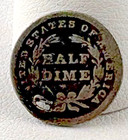 1839 Seated Liberty Holed Silver Half Dime