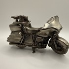 Vintage Harley Davidson Motorcycle Table Lighter Pewter Finish Cigarette Lighter