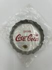 Coca Cola 10 Piece Metal Bottle Cap Coasters 1970 s With Coca Cola Tray
