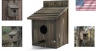 Charming Rustic Wooden Bird House     Perfect For Bluebirds And Cardinals Outdoors