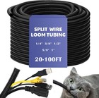 Heat Resistant Split Loom Tubing - Cable Sleeve Kit  Flexible Conduit  bulk 