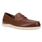 Cole Haan Grand Atlantic Penny Loafer Moc Toe Dress  Mens Brown  C33028