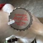 Vintage Coca Cola 1997 Collectible Bean Bag Plush Polar Bear Red Hat  0111